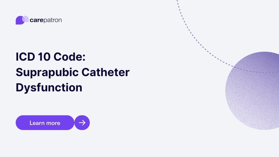Suprapubic Catheter Dysfunction ICD10CM Codes 2023